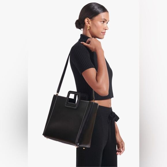 STAUD Shirley square handle tote bag - Picture 3 of 15